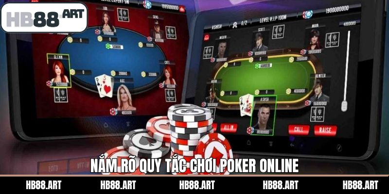 Nắm rõ về luật chơi khi tham gia game bài Poker tại HB88