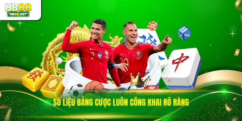 Số liệu bảng cược luôn công khai rõ ràng