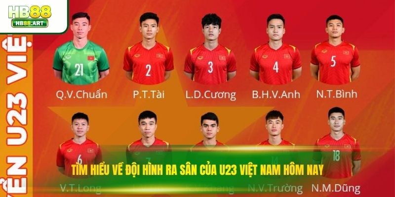 Tìm hiểu về đội hình ra sân của U23 Việt Nam hôm nay